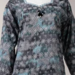 Blue lawn printed unstitched 3pc 3