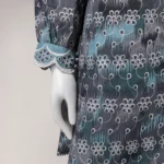 Blue lawn printed unstitched 3pc 4