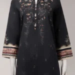 Charcoal lawn digital printed unstitched 3pc 4