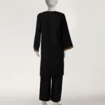 Black lawn embroidered co-ord set 4
