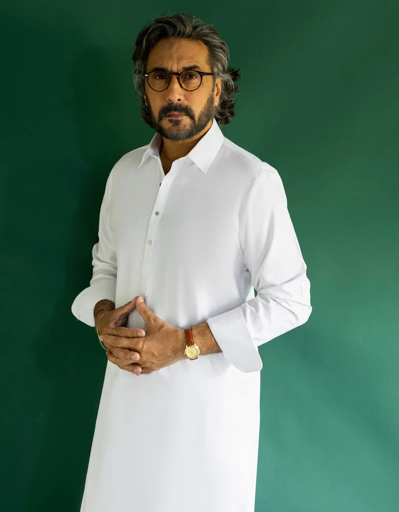 White boski unstitched fabric