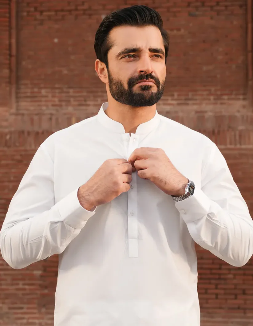 White cotton latha unstitched fabric