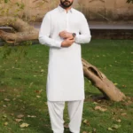 White cotton latha unstitched fabric 2