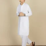 White plain kameez shalwar 3