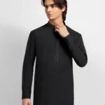 Black semi-formal kameez shalwar 2
