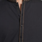 Black semi-formal kameez shalwar 3