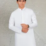 White plain kameez shalwar 2