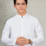 White plain kameez shalwar 3